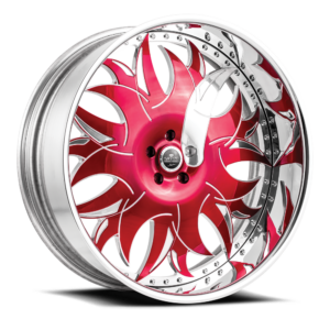 Savini Diamond Ancona Red with High Polish Accents