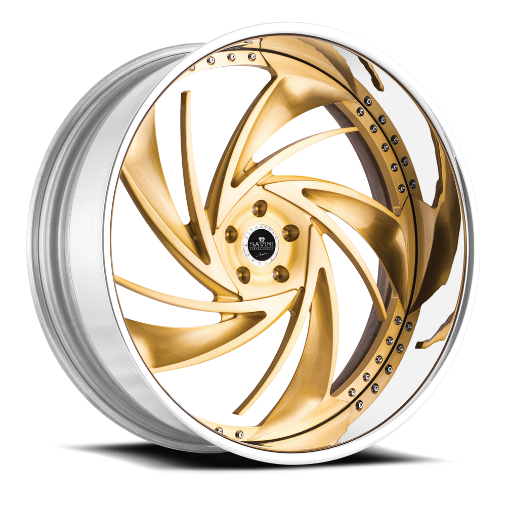 Savini Diamond Carpi Brushed Gold