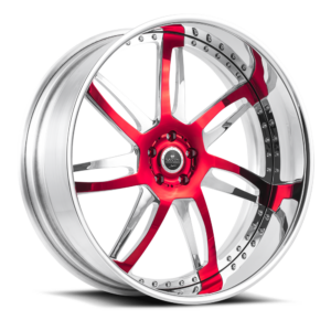 Savini Diamond Sesto Chrome with Candy Red Accents