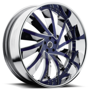 Savini Diamond Solaro Chrome with Blue Accents