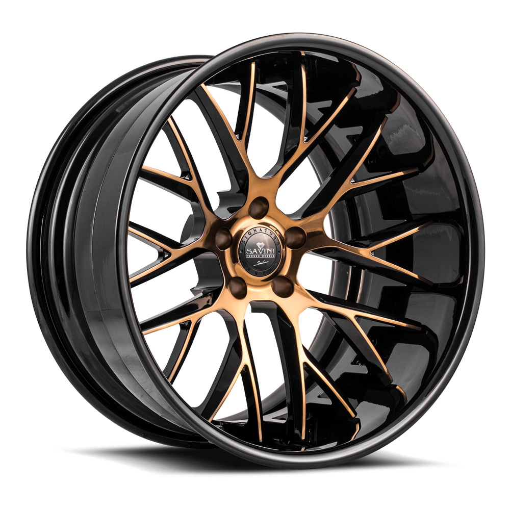 Savini Forged SV65xc black with high polish bronze 1000 x 1000