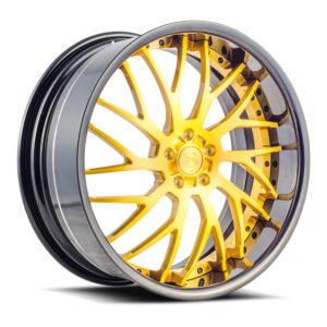 Savini Forged sv70xlt brushed gold with gloss black lip