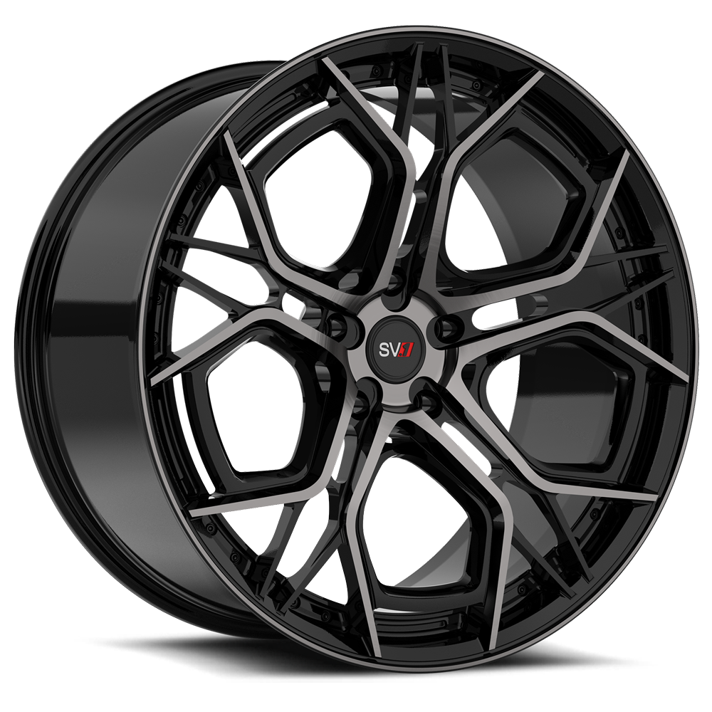 R9 Gloss Black with Double Dark Tint - Savini Wheels