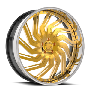 Gold with Chrome Lip