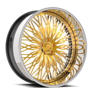 Gold with Chrome Lip