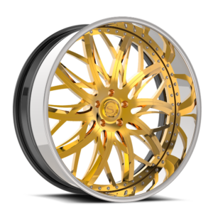 Gold with Chrome Lip