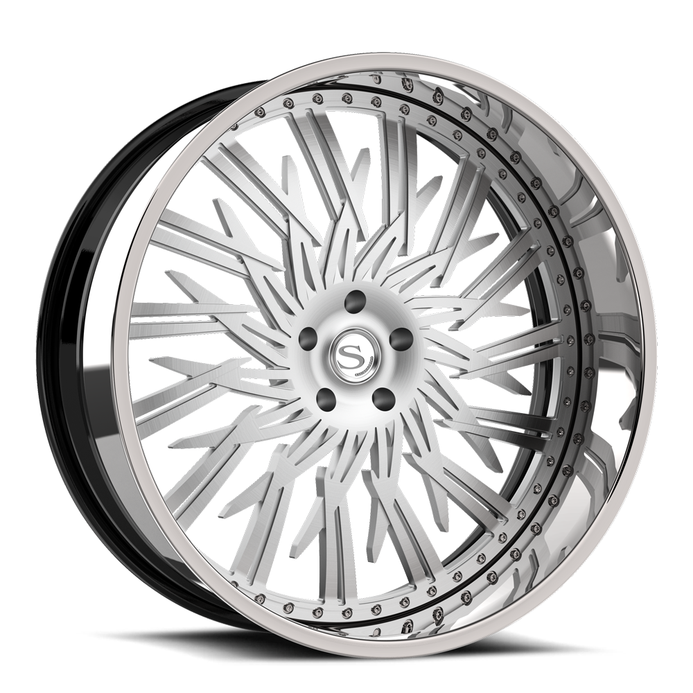 Brushed with Chrome Lip