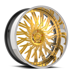 Gold with Chrome Lip