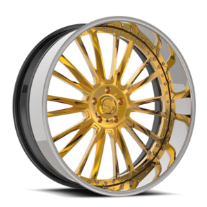 Gold with Chrome Lip