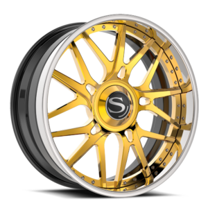 Gold with Chrome Lip