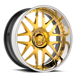 Gold with Chrome Lip