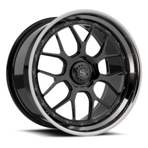 Gloss Black with Chrome Lip