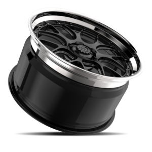 Gloss Black with Chrome Lip