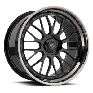 Gloss Black with Chrome Lip