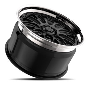 Gloss Black with Chrome Lip