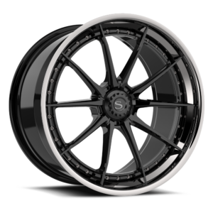 Gloss Black with Chrome Lip