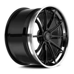 Gloss Black with Chrome Lip