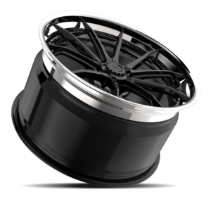 Gloss Black with Chrome Lip