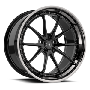 Gloss Black with Chrome Lip