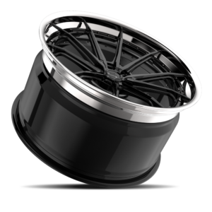 Gloss Black with Chrome Lip