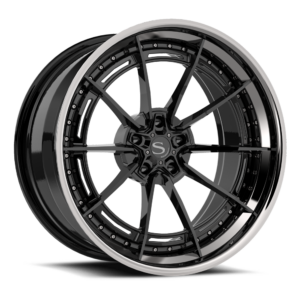 Gloss Black with Chrome Lip