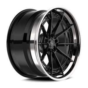 Gloss Black with Chrome Lip