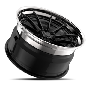 Gloss Black with Chrome Lip