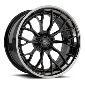 Gloss Black with Chrome Lip