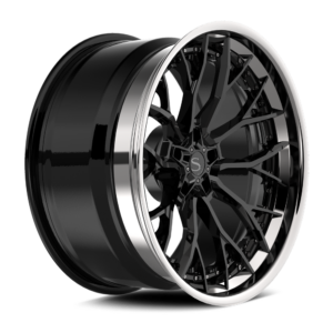 Gloss Black with Chrome Lip