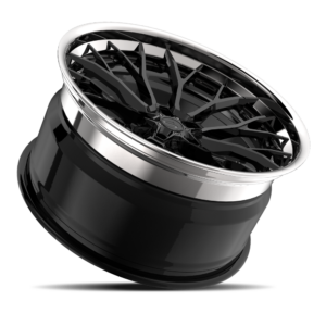 Gloss Black with Chrome Lip
