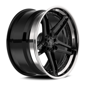Gloss Black with Chrome Lip