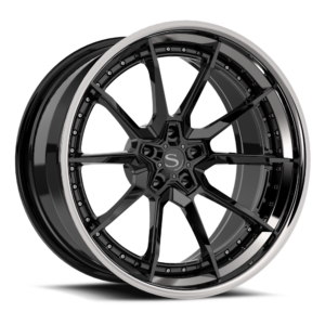Gloss Black with Chrome Lip