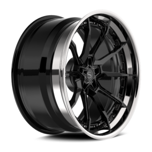 Gloss Black with Chrome Lip
