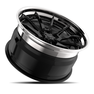Gloss Black with Chrome Lip