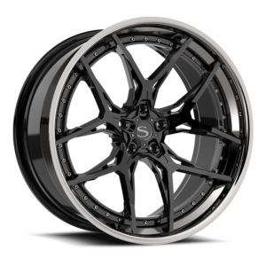 Gloss Black with Chrome Lip
