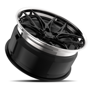 Gloss Black with Chrome Lip