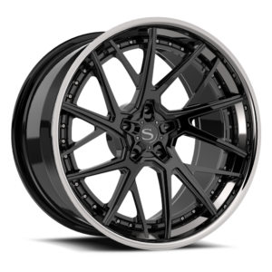 Gloss Black with Chrome Lip