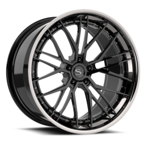 Gloss Black with Chrome Lip