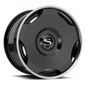 Gloss Black with Chrome Lip