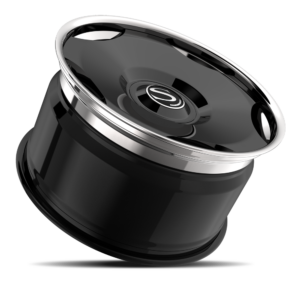 Gloss Black with Chrome Lip
